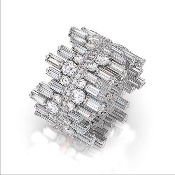 NEW 925 STERLING SILVER ROUND SQUARE RING, CUTE RING, SHINY RING. - Picture 2 of 6